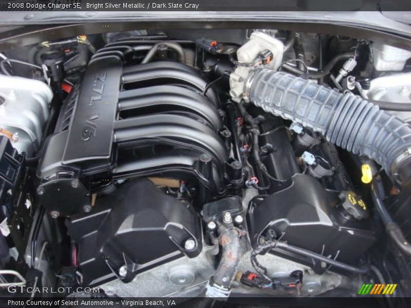 Bright Silver Metallic / Dark Slate Gray 2008 Dodge Charger SE