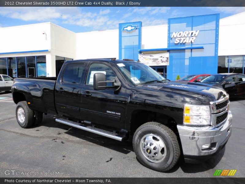 Black / Ebony 2012 Chevrolet Silverado 3500HD LTZ Crew Cab 4x4 Dually