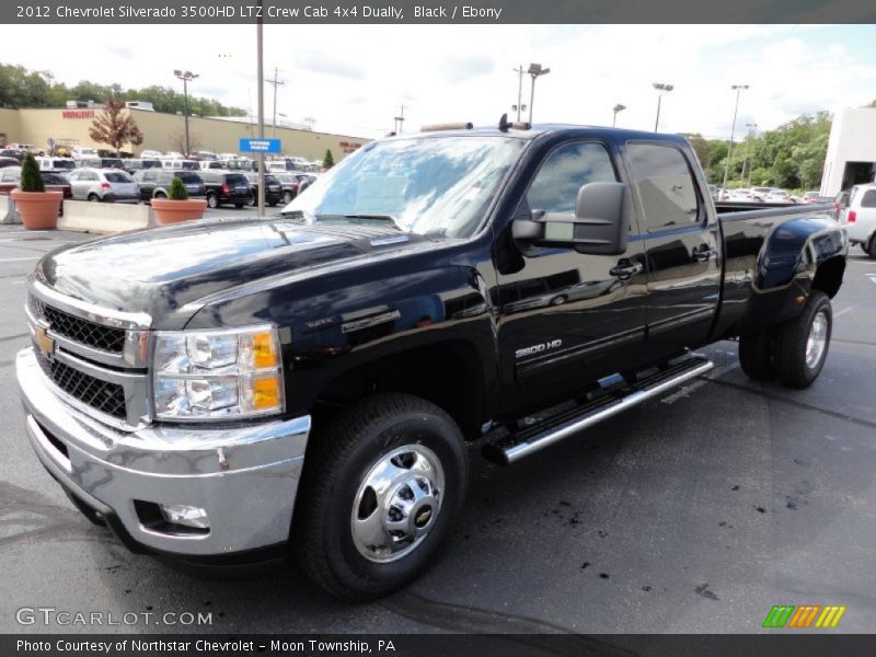 Front 3/4 View of 2012 Silverado 3500HD LTZ Crew Cab 4x4 Dually