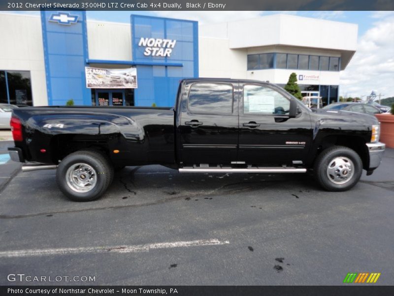 Black / Ebony 2012 Chevrolet Silverado 3500HD LTZ Crew Cab 4x4 Dually