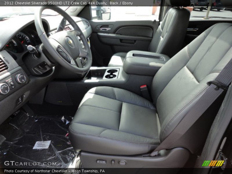  2012 Silverado 3500HD LTZ Crew Cab 4x4 Dually Ebony Interior