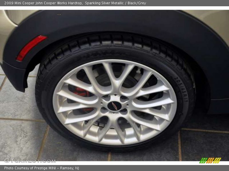 Sparkling Silver Metallic / Black/Grey 2009 Mini Cooper John Cooper Works Hardtop