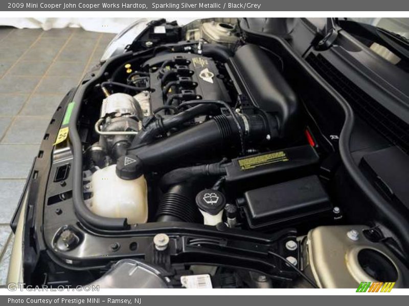 Sparkling Silver Metallic / Black/Grey 2009 Mini Cooper John Cooper Works Hardtop