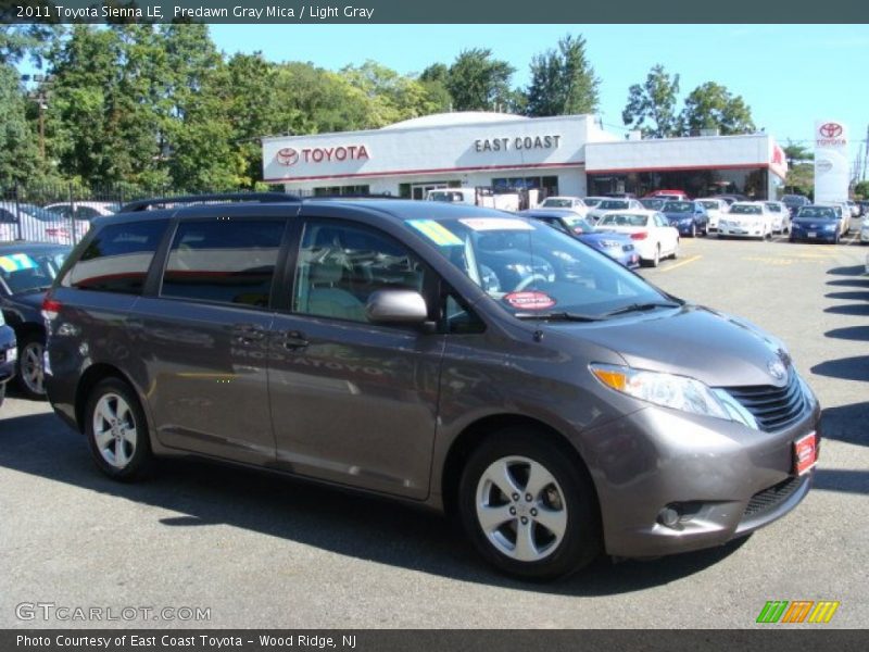Predawn Gray Mica / Light Gray 2011 Toyota Sienna LE