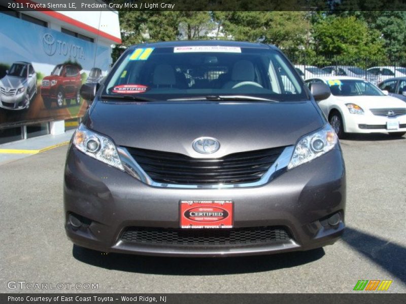 Predawn Gray Mica / Light Gray 2011 Toyota Sienna LE