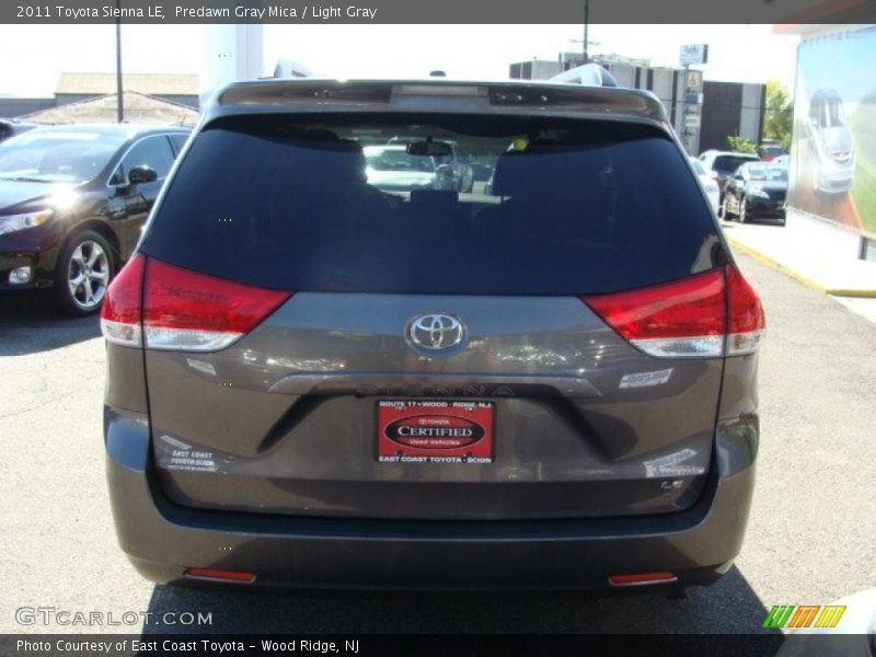 Predawn Gray Mica / Light Gray 2011 Toyota Sienna LE