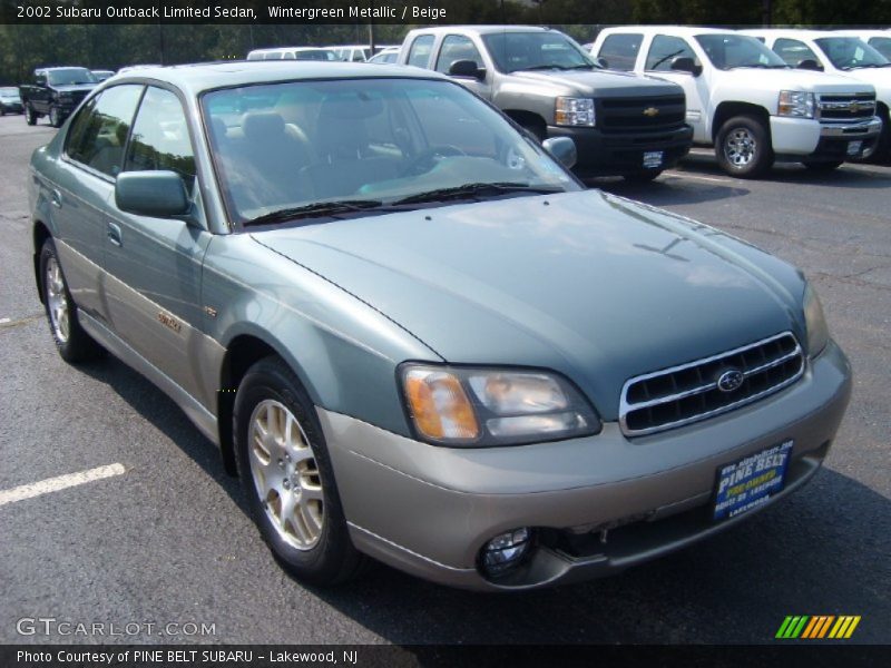 Wintergreen Metallic / Beige 2002 Subaru Outback Limited Sedan