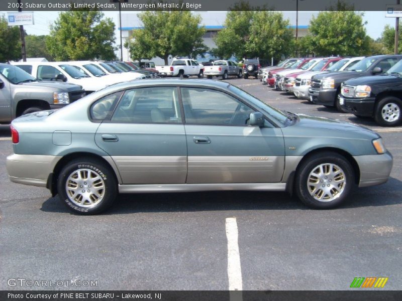 Wintergreen Metallic / Beige 2002 Subaru Outback Limited Sedan