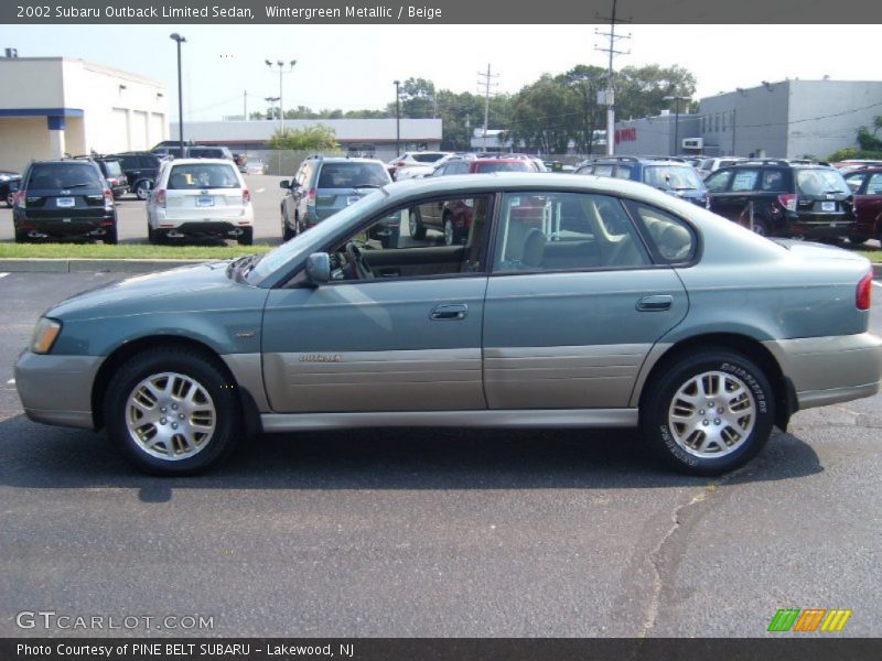 Wintergreen Metallic / Beige 2002 Subaru Outback Limited Sedan