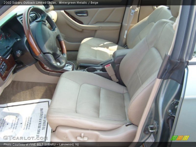 Wintergreen Metallic / Beige 2002 Subaru Outback Limited Sedan