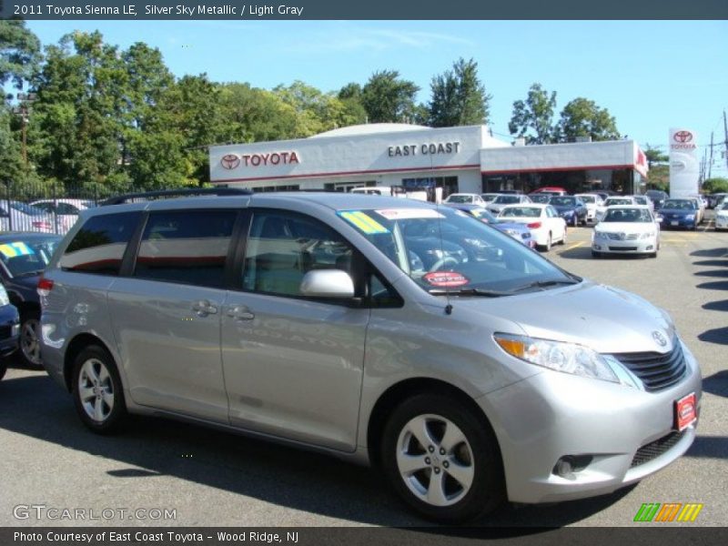 Silver Sky Metallic / Light Gray 2011 Toyota Sienna LE