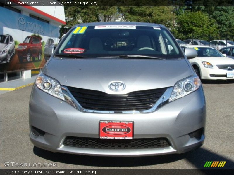 Silver Sky Metallic / Light Gray 2011 Toyota Sienna LE