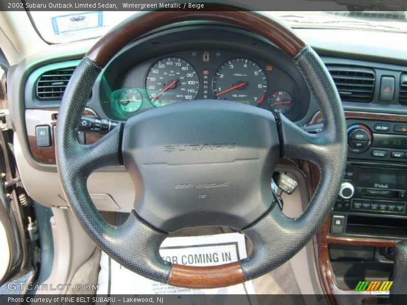 Wintergreen Metallic / Beige 2002 Subaru Outback Limited Sedan