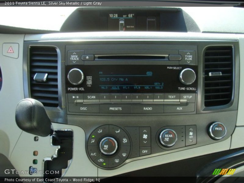 Silver Sky Metallic / Light Gray 2011 Toyota Sienna LE