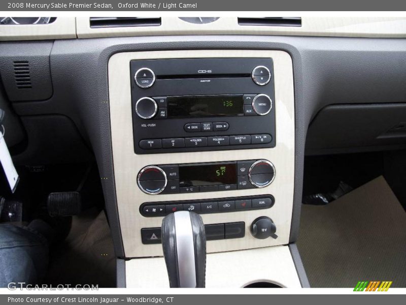 Oxford White / Light Camel 2008 Mercury Sable Premier Sedan