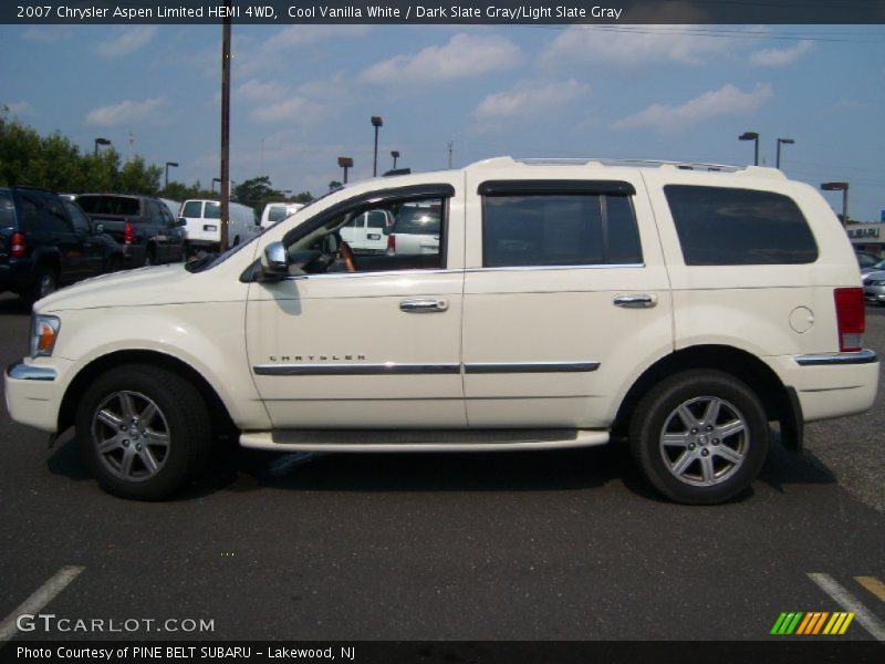 Cool Vanilla White / Dark Slate Gray/Light Slate Gray 2007 Chrysler Aspen Limited HEMI 4WD
