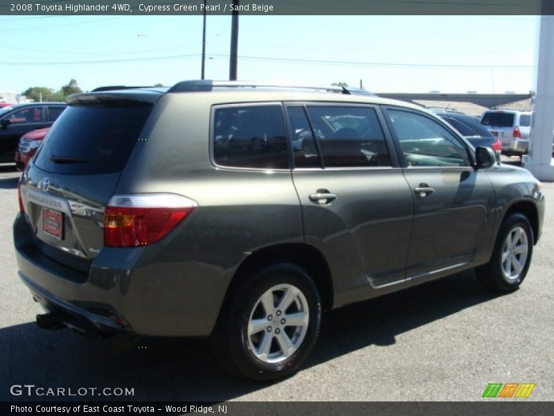 Cypress Green Pearl / Sand Beige 2008 Toyota Highlander 4WD