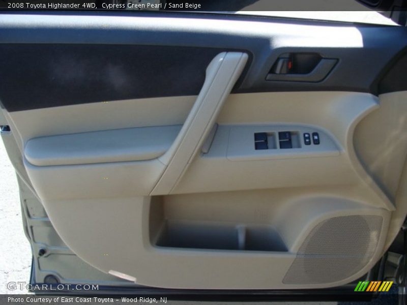 Cypress Green Pearl / Sand Beige 2008 Toyota Highlander 4WD