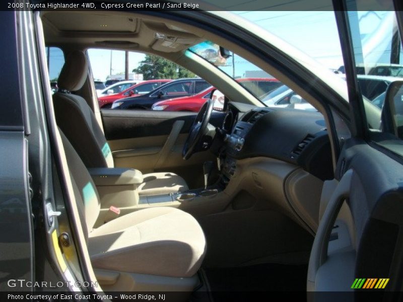 Cypress Green Pearl / Sand Beige 2008 Toyota Highlander 4WD