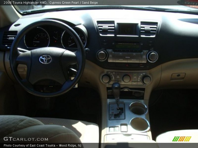Cypress Green Pearl / Sand Beige 2008 Toyota Highlander 4WD
