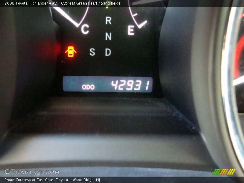 Cypress Green Pearl / Sand Beige 2008 Toyota Highlander 4WD