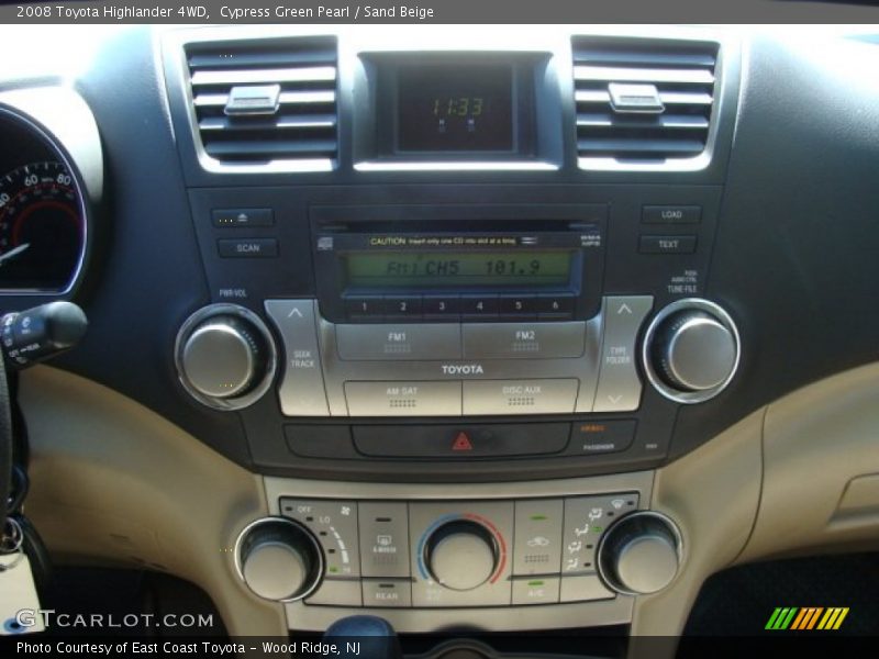Cypress Green Pearl / Sand Beige 2008 Toyota Highlander 4WD