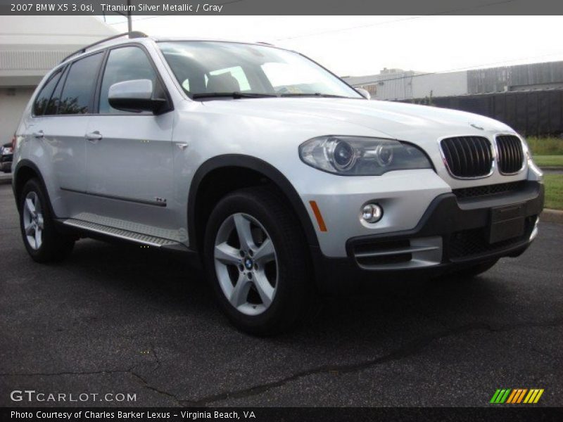 Titanium Silver Metallic / Gray 2007 BMW X5 3.0si