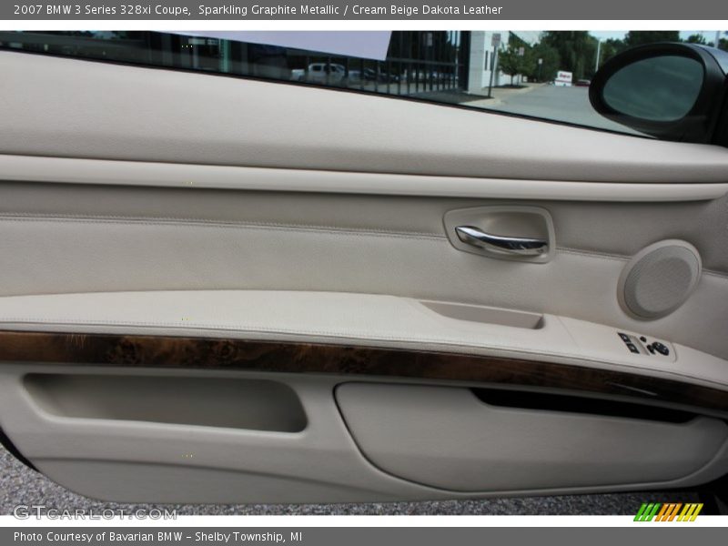 Sparkling Graphite Metallic / Cream Beige Dakota Leather 2007 BMW 3 Series 328xi Coupe