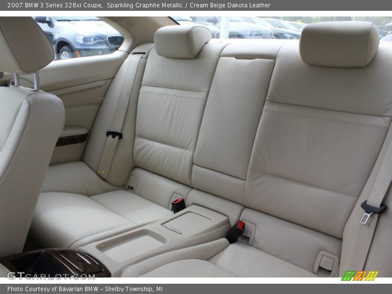 Sparkling Graphite Metallic / Cream Beige Dakota Leather 2007 BMW 3 Series 328xi Coupe