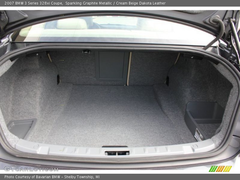 Sparkling Graphite Metallic / Cream Beige Dakota Leather 2007 BMW 3 Series 328xi Coupe