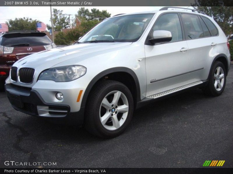 Titanium Silver Metallic / Gray 2007 BMW X5 3.0si