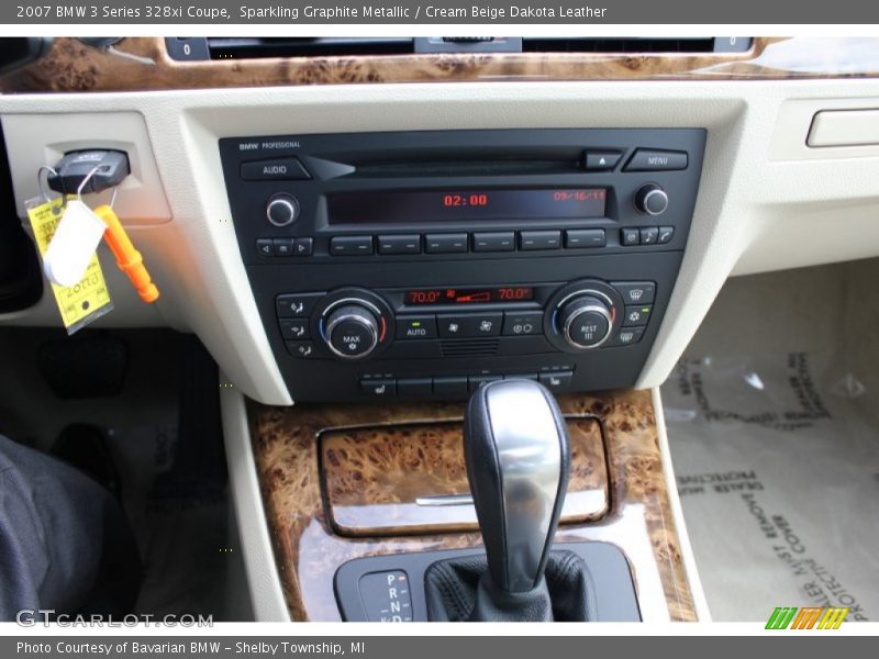 Sparkling Graphite Metallic / Cream Beige Dakota Leather 2007 BMW 3 Series 328xi Coupe