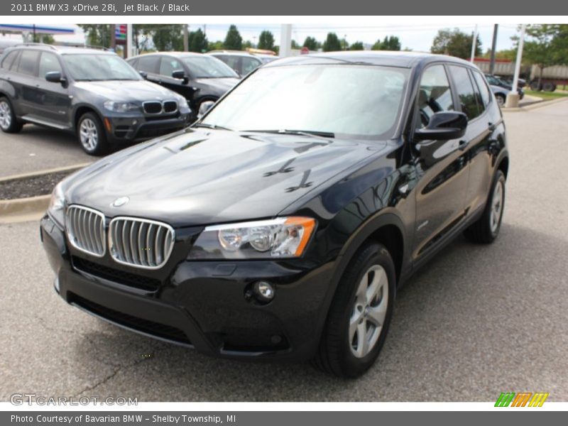 Jet Black / Black 2011 BMW X3 xDrive 28i