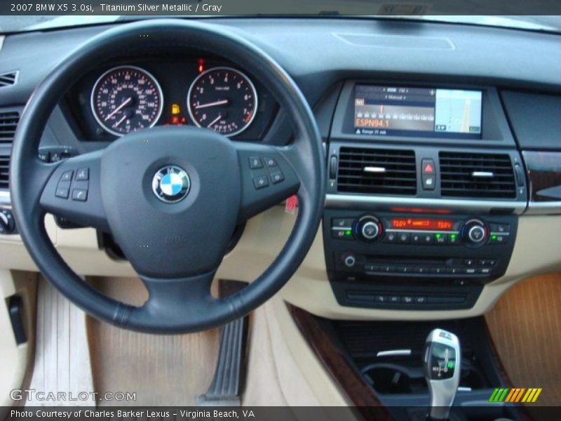 Titanium Silver Metallic / Gray 2007 BMW X5 3.0si