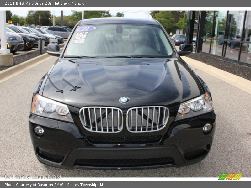Jet Black / Black 2011 BMW X3 xDrive 28i