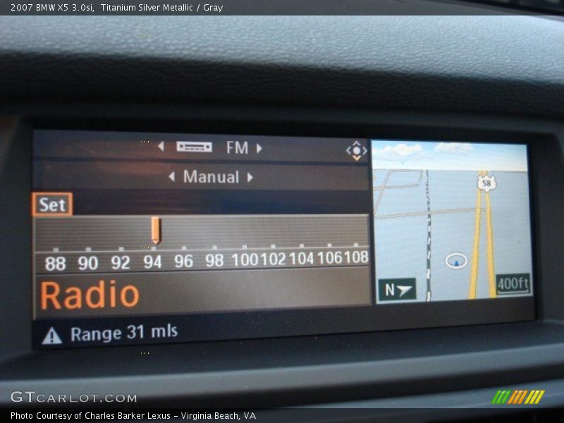 Titanium Silver Metallic / Gray 2007 BMW X5 3.0si
