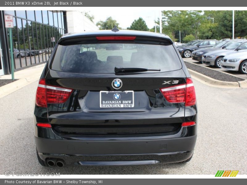 Jet Black / Black 2011 BMW X3 xDrive 28i