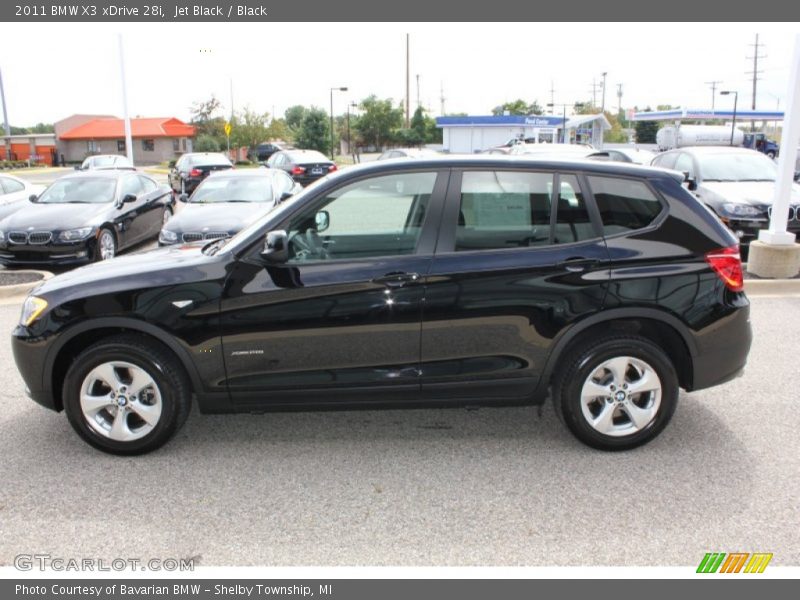 Jet Black / Black 2011 BMW X3 xDrive 28i