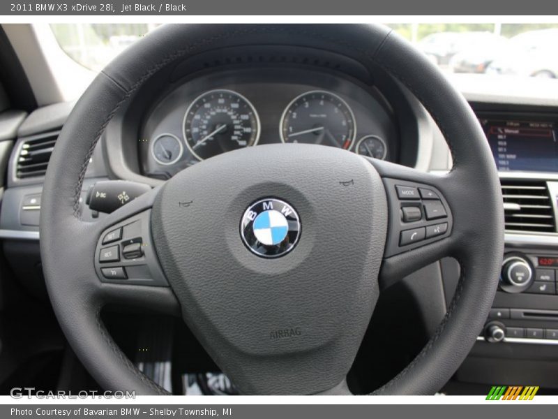 Jet Black / Black 2011 BMW X3 xDrive 28i