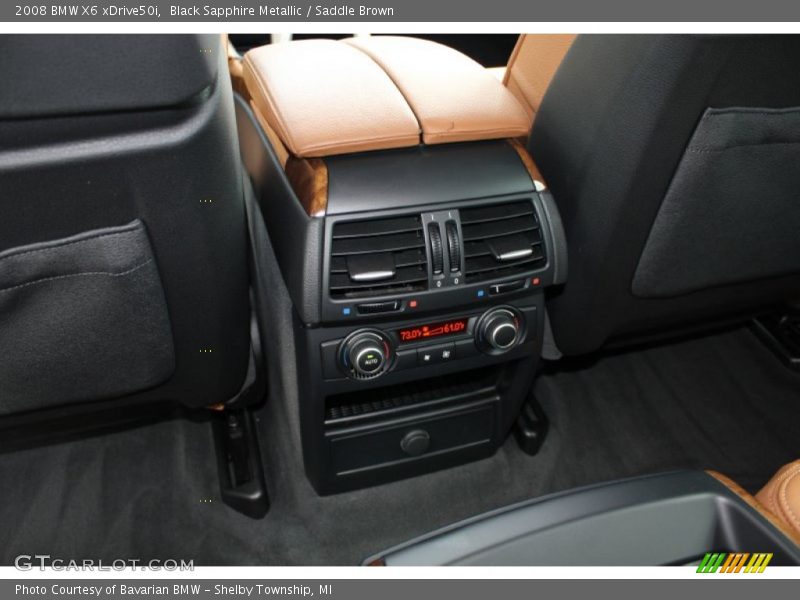 Black Sapphire Metallic / Saddle Brown 2008 BMW X6 xDrive50i