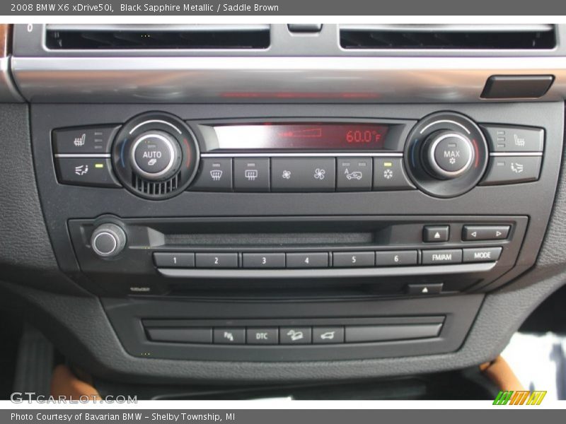Controls of 2008 X6 xDrive50i