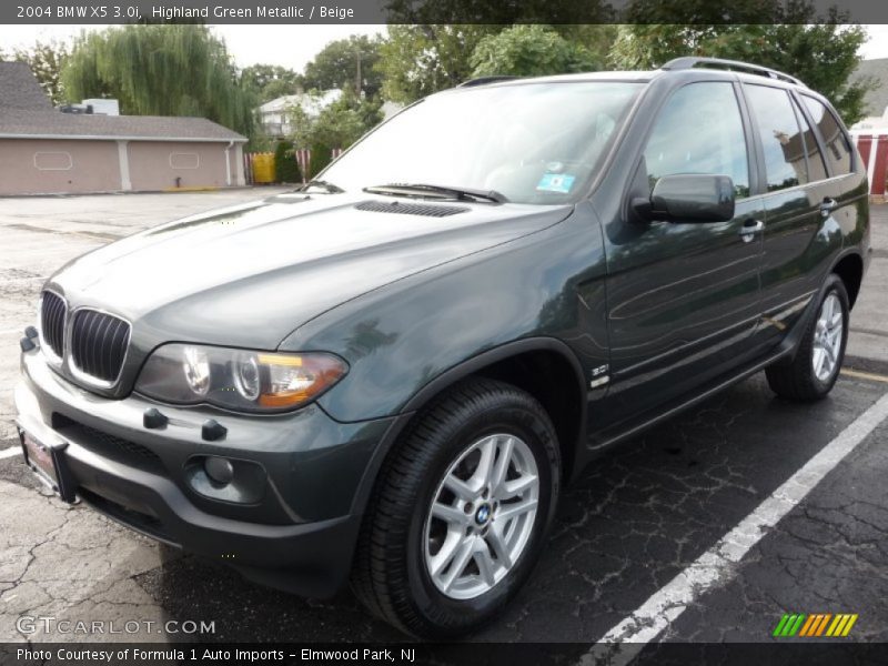 Highland Green Metallic / Beige 2004 BMW X5 3.0i