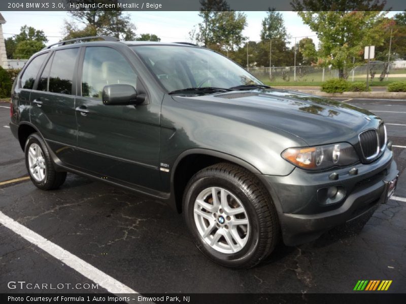Highland Green Metallic / Beige 2004 BMW X5 3.0i