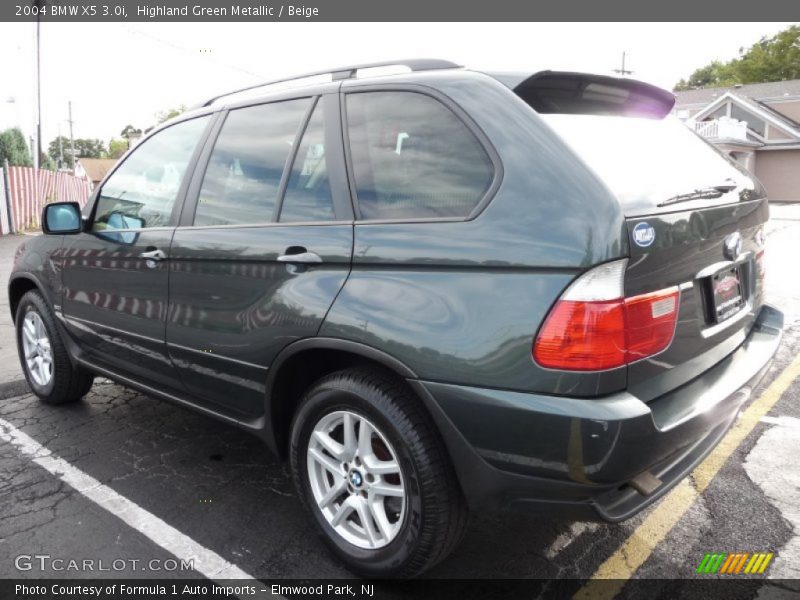 Highland Green Metallic / Beige 2004 BMW X5 3.0i