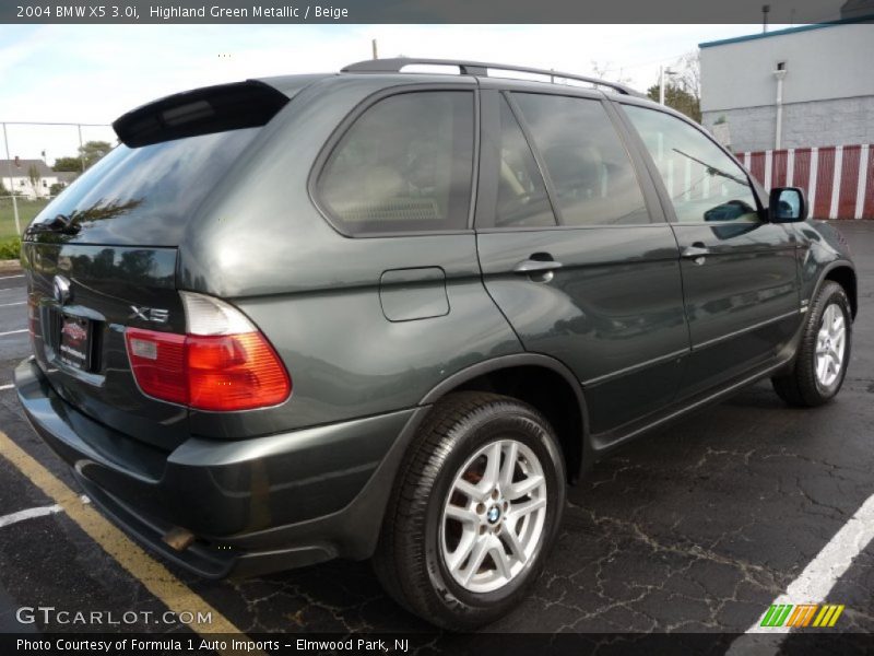 Highland Green Metallic / Beige 2004 BMW X5 3.0i