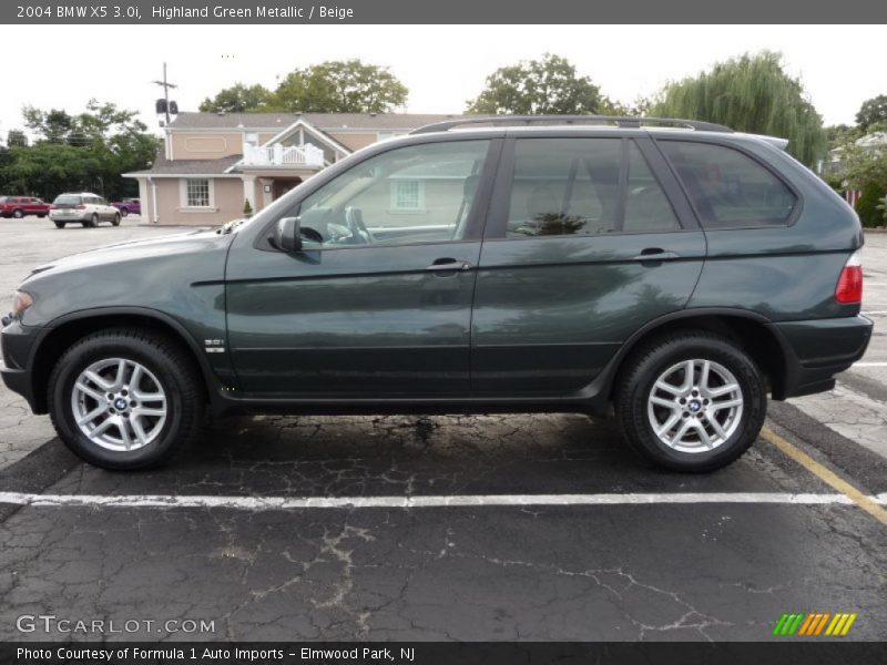 Highland Green Metallic / Beige 2004 BMW X5 3.0i