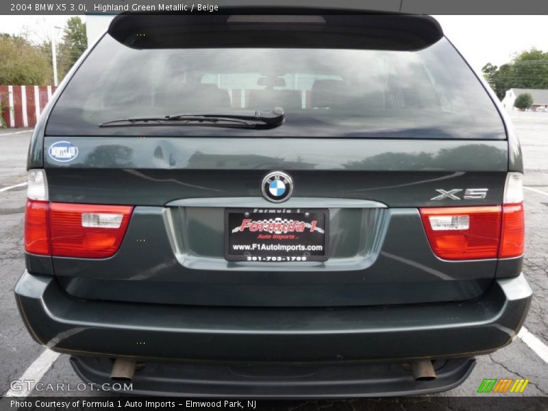 Highland Green Metallic / Beige 2004 BMW X5 3.0i