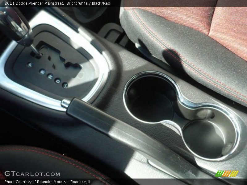Bright White / Black/Red 2011 Dodge Avenger Mainstreet