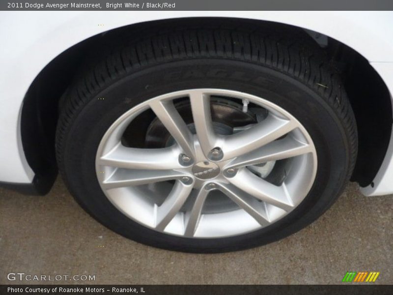 Bright White / Black/Red 2011 Dodge Avenger Mainstreet