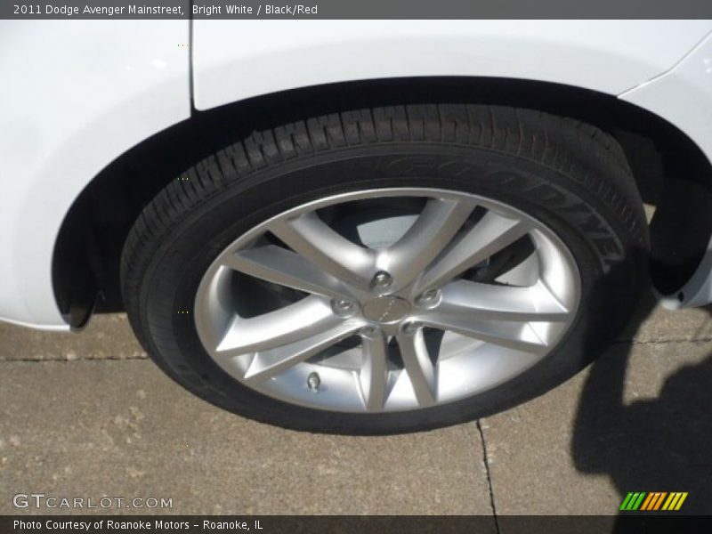 Bright White / Black/Red 2011 Dodge Avenger Mainstreet